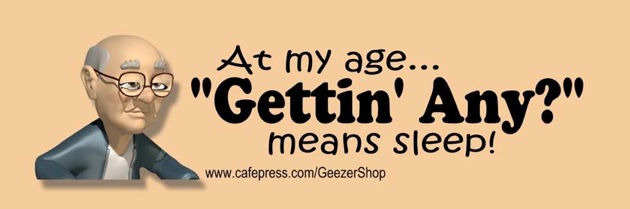 Old Geezer Bumper Stickers