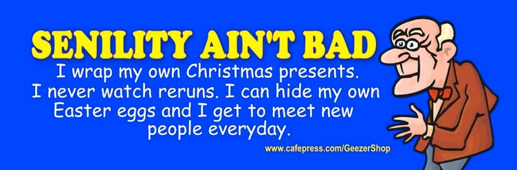 Old Geezer Bumper Stickers