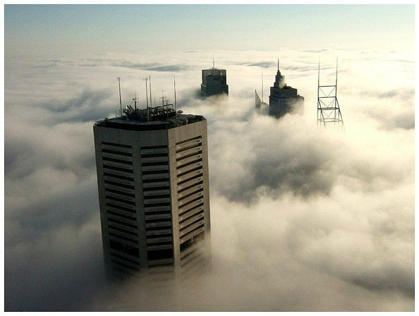 Fog in Sydney, Australia